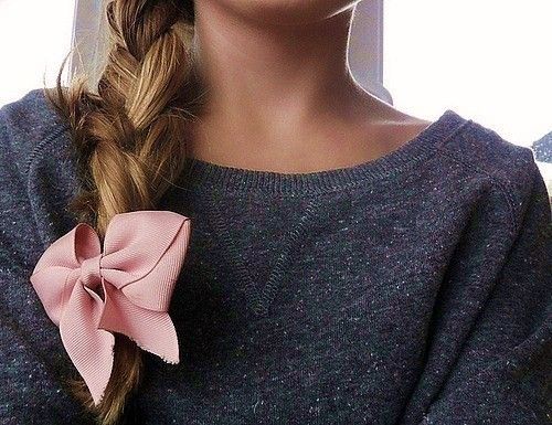 hair bow braid