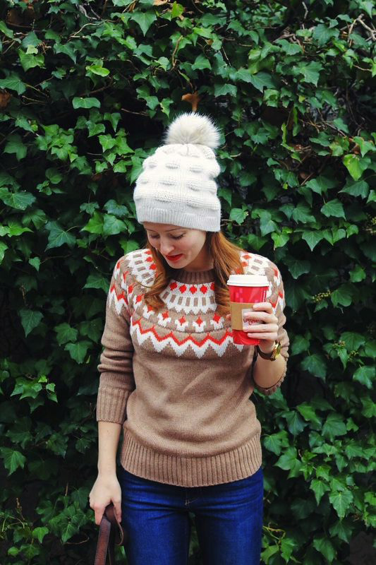 OUTFIT FAIR ISLE SWEATER Design Darling