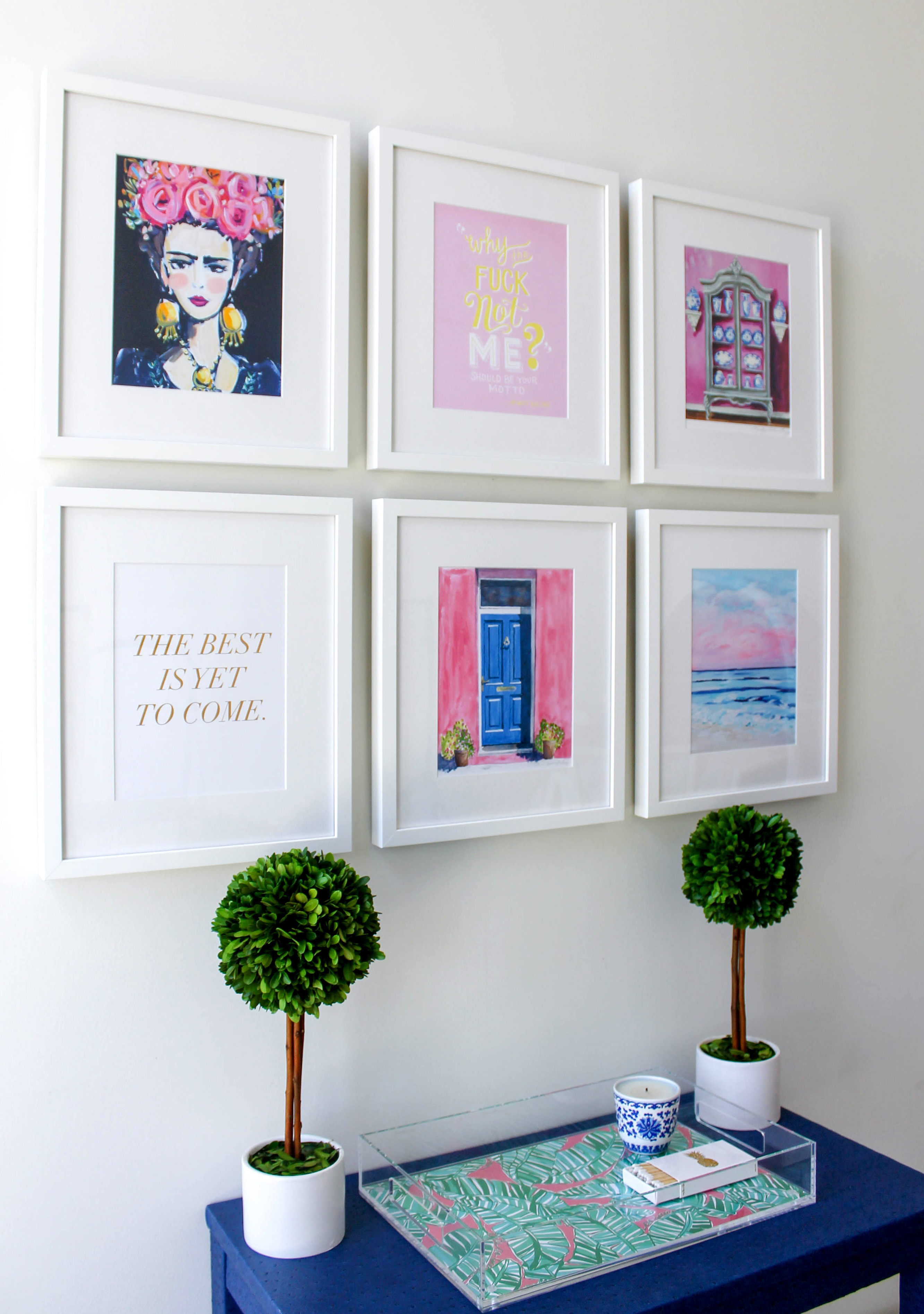 OFFICE GALLERY WALL WITH FRAMEBRIDGE Design Darling