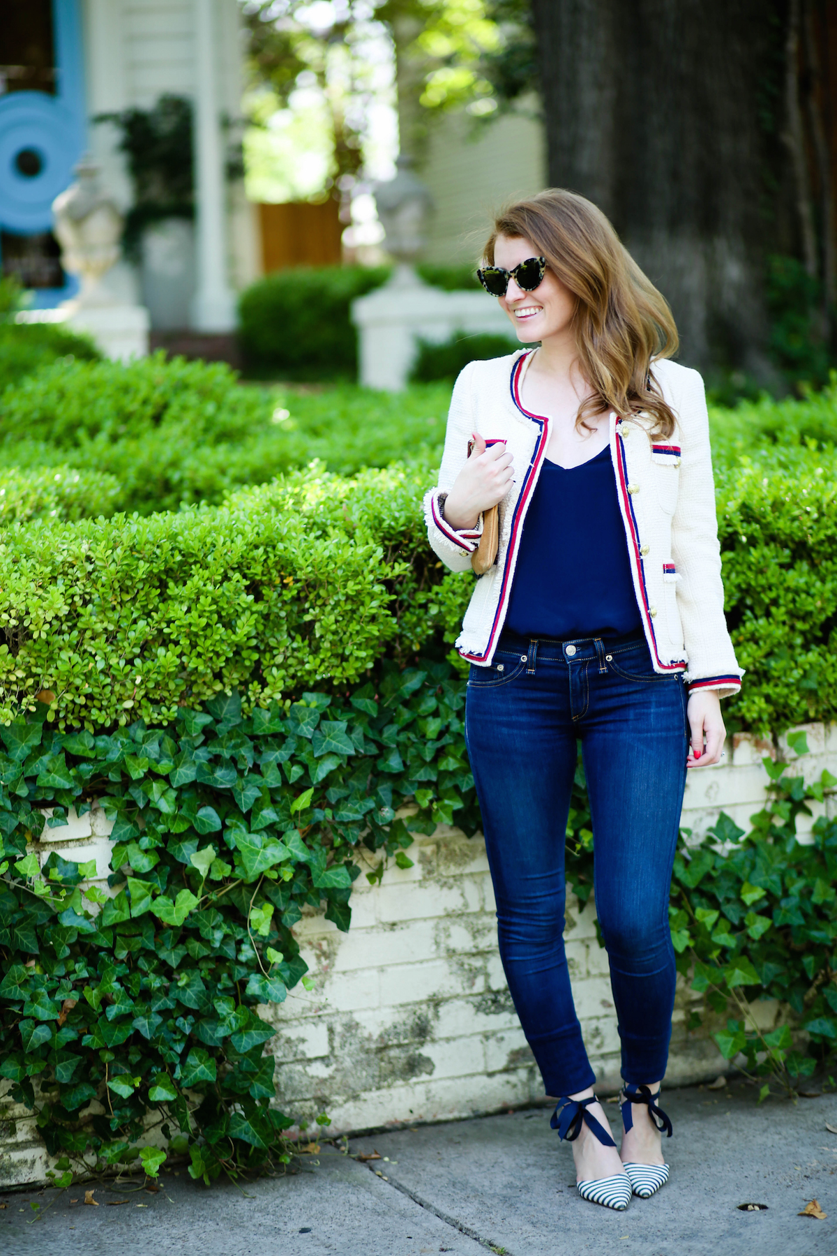 OUTFIT J.CREW FRINGY TWEED JACKET Design Darling Bloglovin’