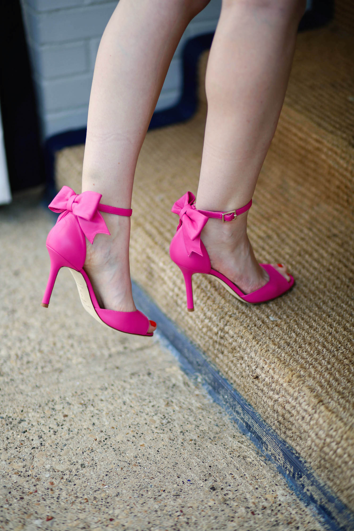 Hot Pink Bow Heels | Tsaa Heel