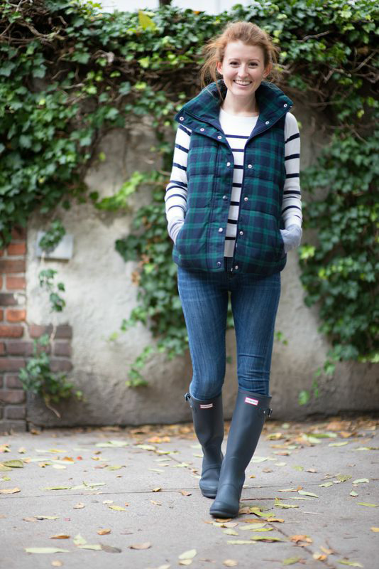 Old Navy Plaid Quilted Vest Design Darling