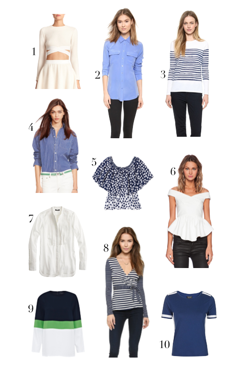 10 tops i love right now