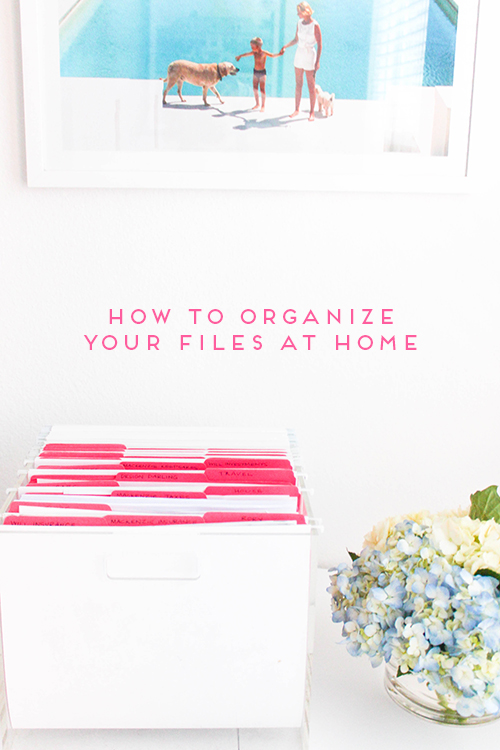 how to organize your files at home