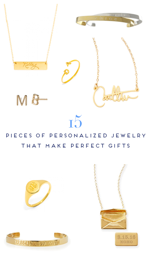 15 pieces of personalized jewelry that make perfect gifts