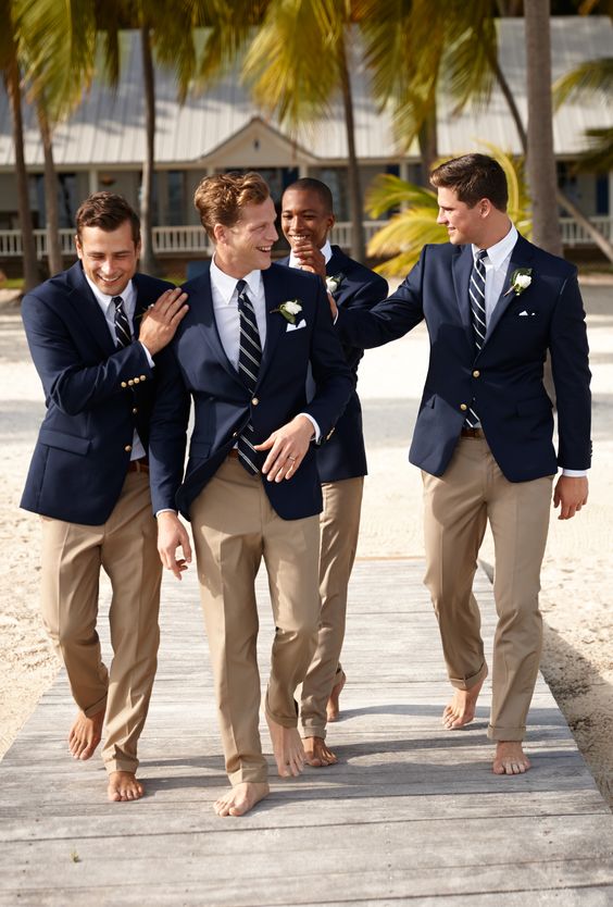 navy blazers for groomsmen
