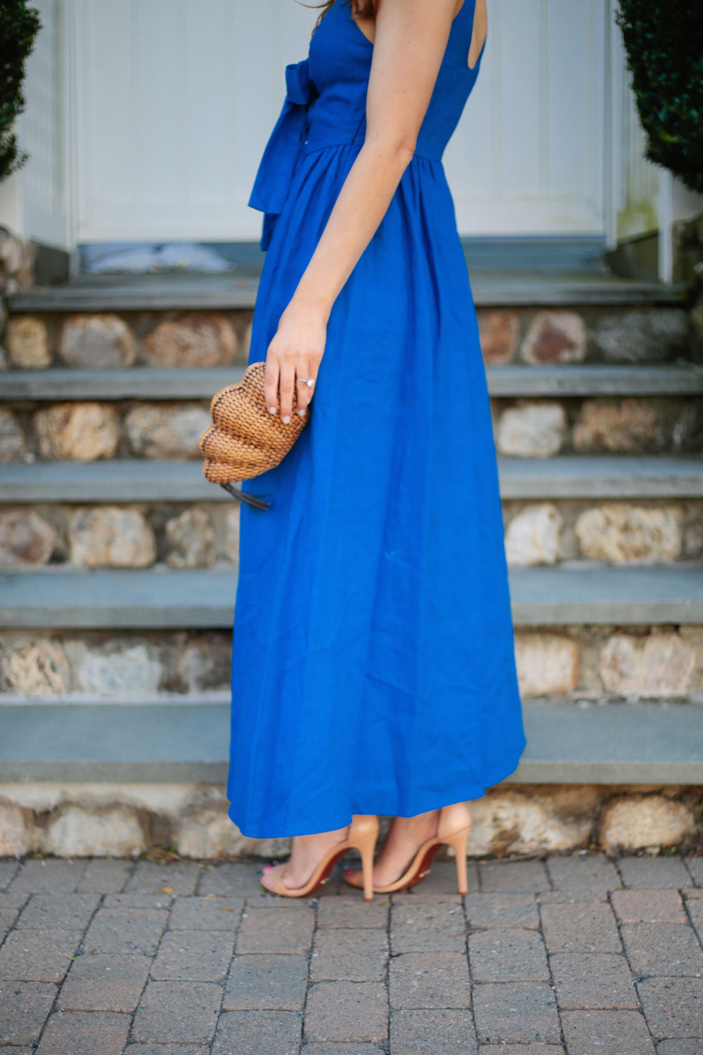 LACE UP MAXI DRESS Design Darling