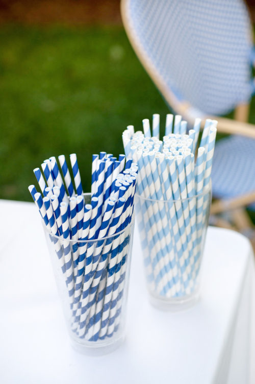 striped straws