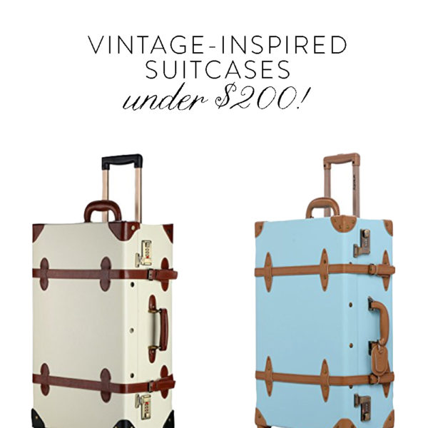 steamline luggage for less vintage-inspired steamer suitcases on design darling