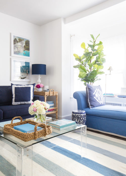 serena & lily playa stripe dhurrie in design darling living room
