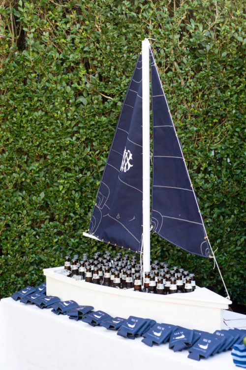 design darling monogrammed beer boat