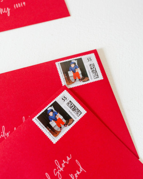 design darling christmas cards red envelopes