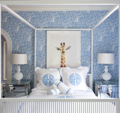 monogrammed pillows for bed