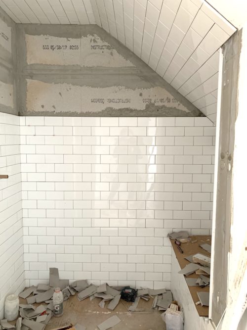 subway tile shower design darling bathroom reno