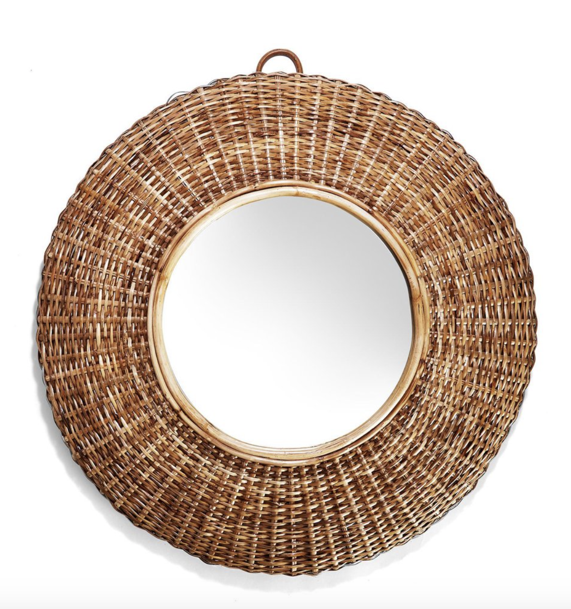 round wicker mirror Design Darling