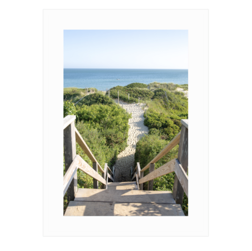 Steps Beach Staircase Framed print
