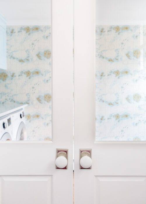 design darling laundry room doors with emtek providence doorknobs