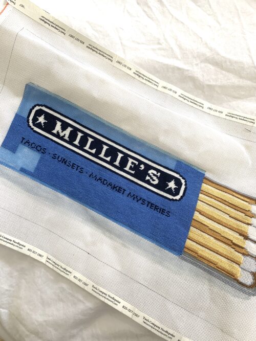 millie's nantucket needlepoint canvas design darling