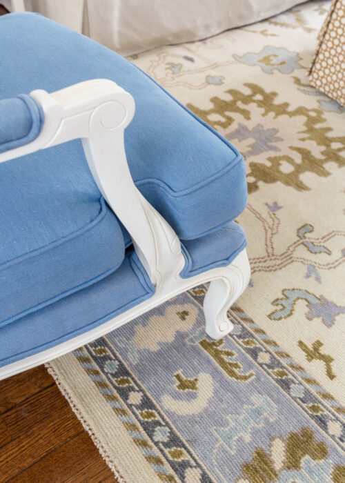loom & co dean oushak rug in design darling living room