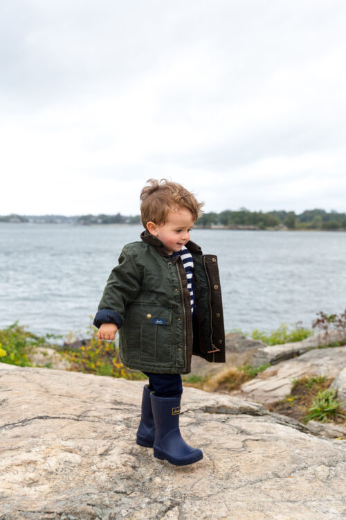 joules moorwell waxed jacket for toddler boys