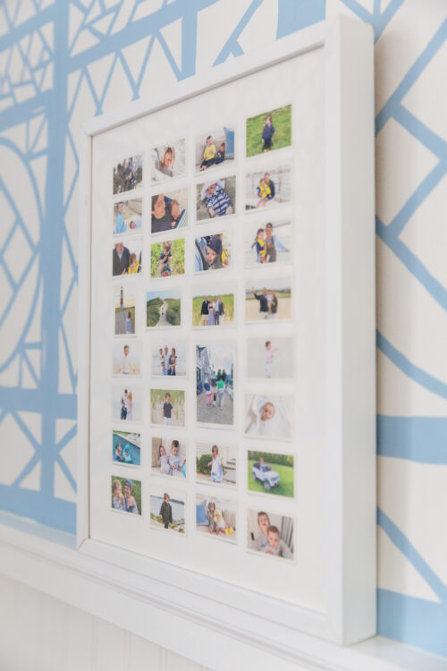 minted photo collage print in white frame on design darling copy