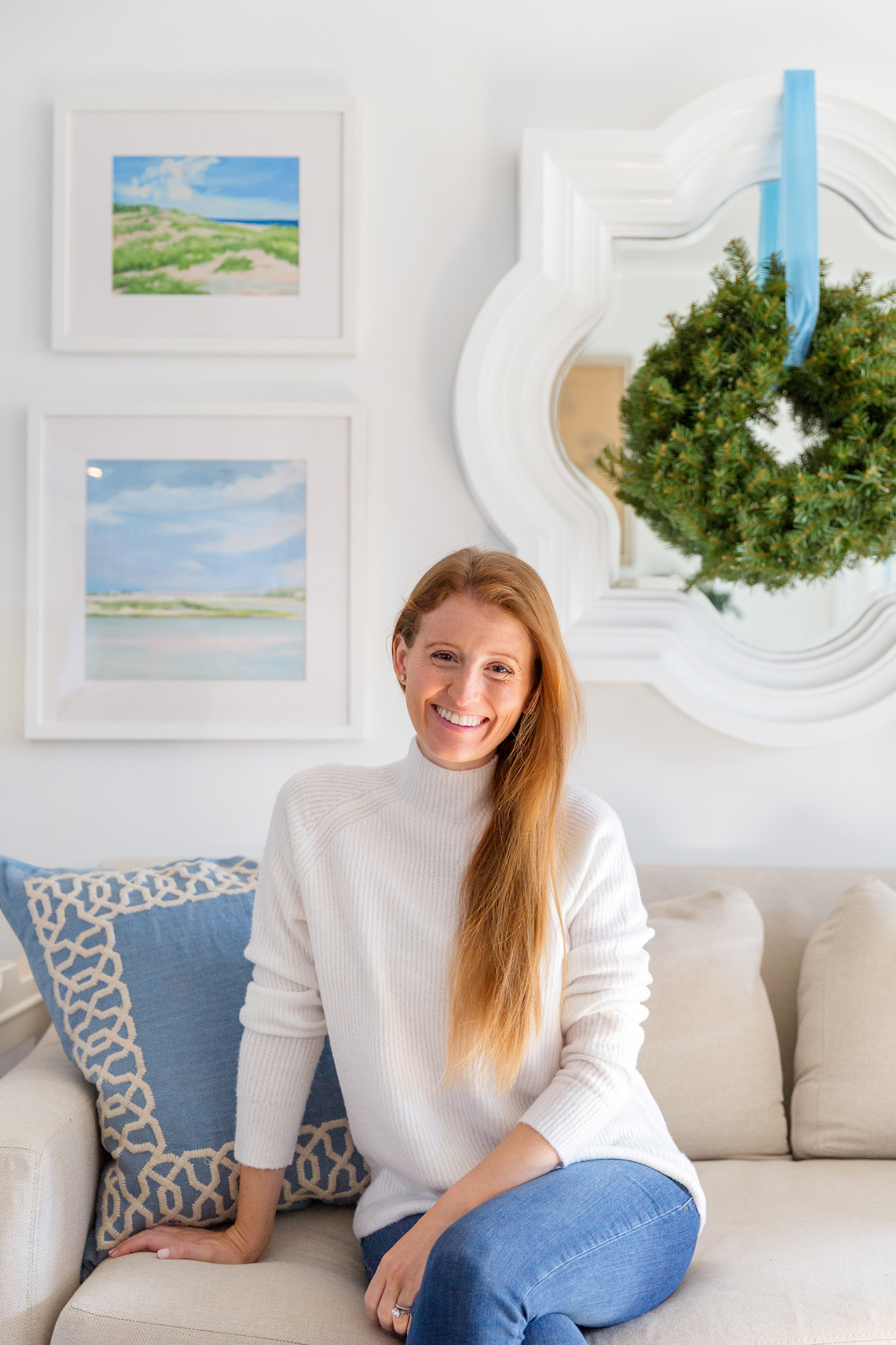 halogen mock neck sweater ivory cloud