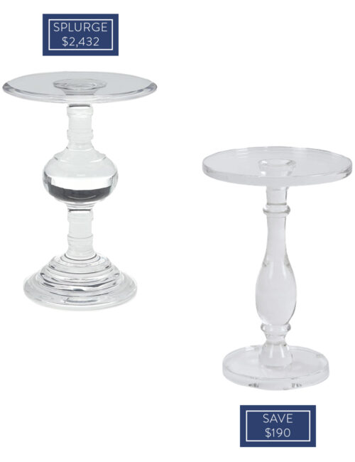 bernhardt audrey acrylic side table look for less