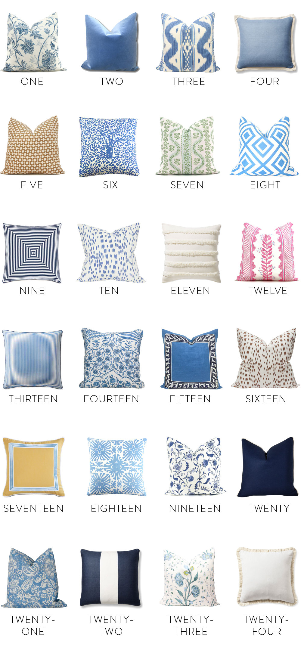 Designer Fabric Throw Pillow Round-up | Design Darling