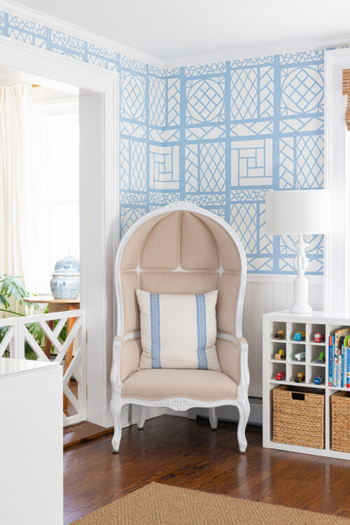 design darling birdcage chair in playroom
