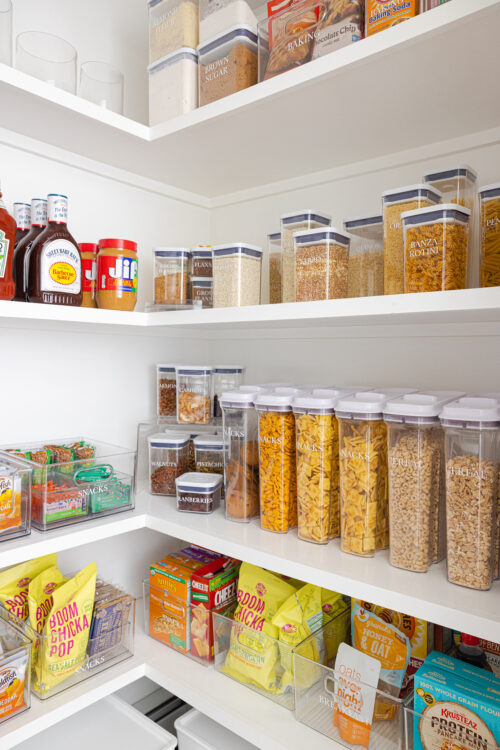 organized pantry before and after
