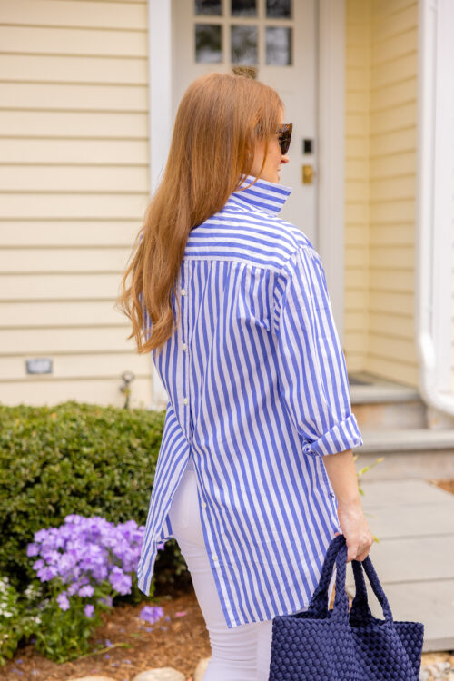 alex mill double-button shirt in bold stripe