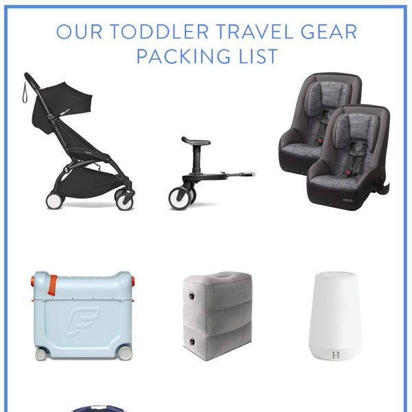 toddler travel gear packing list
