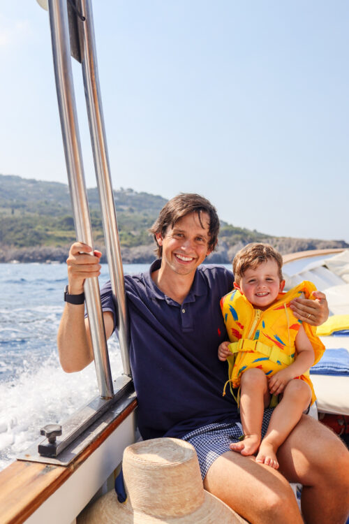 capri boat charter with toddlers