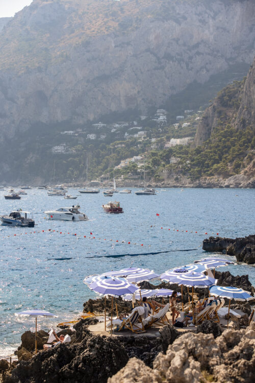 Day Trip to Capri With Toddlers la fontelina umbrellas