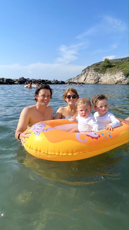 traveling to italy with toddlers | local beach in Massa Lubrense