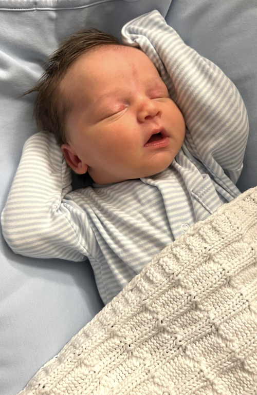 newborn baby tucked in | LIFE LATELY 9.20